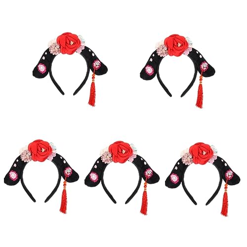 Beavorty 5st Palace Stirnband Cosplay-haarband Haarschmuck Für Damen Cosplay Perücke Haarband Vintage Prinzessinnenkrone Chinesisches Prinzessin Stirnband Kind Höfischer Stil Stoff Schal von Beavorty