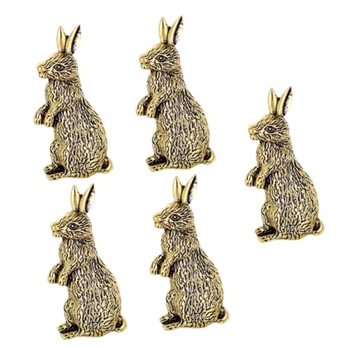 Beavorty 5 Stück Retro Bunny Brosche Pin für Frauen Kreative Tier Brosche Hochwertigem Legierungsmaterial für Kleidung Hüte Accessoires Besondere Anlässe von Beavorty