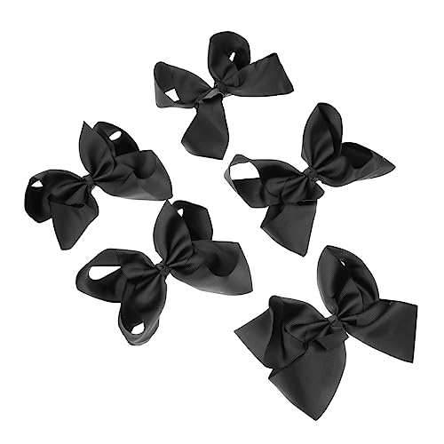 Beavorty 5st Schleife Haarnadel Urlaub Haarspange Schleifenclips Weihnachts-haarschmuck Bowknot-haarnadeln Für Mädchen Französisch Gerippter Gürtel Aus Polyester Kleine Spielzeug von Beavorty