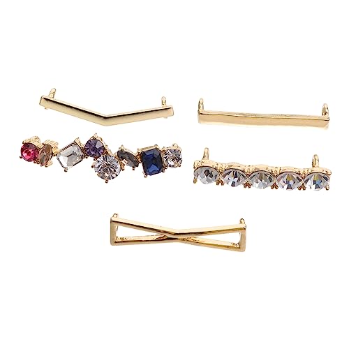 Beavorty 5 Stück Schuhschnallen Gemstone Charms für Diy Dekoration Abnehmbare Schnürsenkel Clips für Sneakers Stiefel Sandalen Stilvolles Accessoire für Frauen von Beavorty