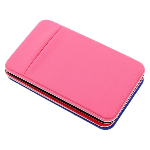 Beavorty 5 Stück Teiliges Selbstklebendes Kartenetui für Handy Rückseite Dünner Kreditkartenhalter Stark Haftend Modisch in Schwarz Rosa Rot und Blau Praktisches Portemonnaie für Frauen und von Beavorty