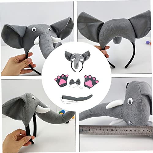 Beavorty 5 Stück Teiliges Universelles Kostümset mit Elastischem Hautfreundlichem Haarreif und Niedlichem Fake für Erwachsene für Halloween und Faschingsfeiern von Beavorty