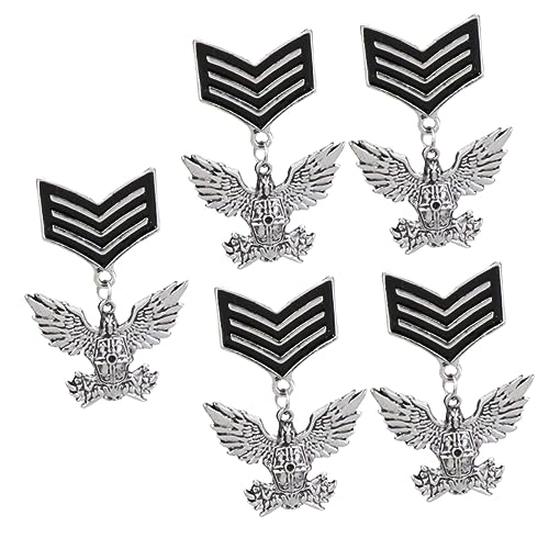 Beavorty 5 Stück Vintage Herren Brosche Brosche für Männer Modisches Accessoire für Formelle Anlässe Robustes Legierungsmaterial für Verschiedene Outfits Ausdruck von Individualität von Beavorty