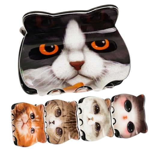 Beavorty 5-teiliges Tier-haarspangen-set Für Damen Haarspangen Für Frauen Pvc Dekoratives Haar-accessoire-set von Beavorty