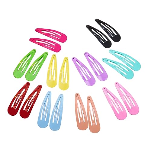 Beavorty 50 Stück Nette Haarstiftart Haargriff Clips Bendy Haarspangen Anti-rutsch-haarclip Kleine Schnapp Spangen Geburtstag Haarspange Haarseite Clip Knopf Kind Mädchen von Beavorty