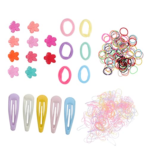 Beavorty 565 Stück Haar-accessoires-geschenkbox-set Zöpfe Halter Haargummis Aus Gummi Farbiger Haarspangenclip Haargummiring Mädchen Snap-pin Haarhalter Für Mädchen Mini Stift Baby Plastik von Beavorty