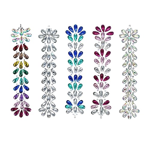 Beavorty Pcs Acryl Diamant Aufkleber Für Gesicht Schweiß Juwelen Dance Party Aufkleber von Beavorty