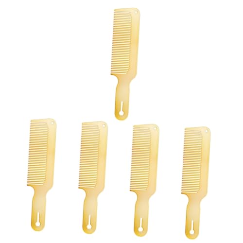 Beavorty 5St Haarkamm für Männer wide tooth comb hair care tools haarkämme zum hochstecken haarkã¤mme entwirrender Kamm Reisekamm Metall Frisierkamm Ölkopf flacher Kamm Mann handhaben Stahl von Beavorty