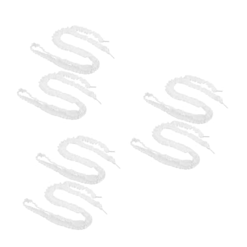 Beavorty 6 Paare Elastische Schnürsenkel mit Rüschendesign Dekorative Ersatzschnürsenkel für Damen Langlebig Geeignet für Sneaker Boots und Freizeitschuhe von Beavorty