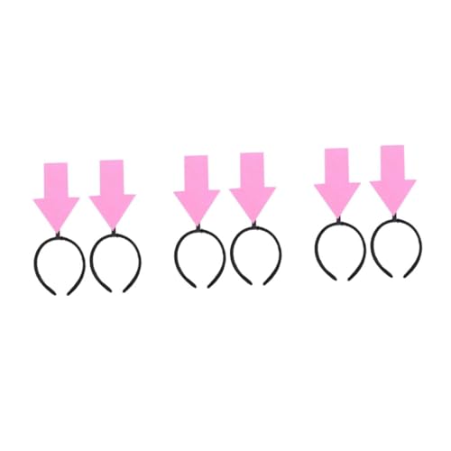 Beavorty 6 Stck. Lustige Haarreifen Leichtes Party Accessoire mit Kreativem Pfeilspitzen Design Komfortabel für Fotoshootings Kostüm Halloween Originelle Kopfbedeckung von Beavorty