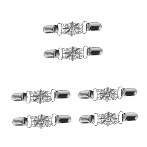 Beavorty 6 Stck. Vintage Sweater Clips mit Floralem Design Cardigan Broschen für Damen Pullover und Schalverschluss Clips Vielseitig Kombinierbar für Hemden und Strickjacken von Beavorty