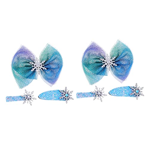 Beavorty 6 Stk Schleife Haarnadel kinder haarschmuck haarklammer set Weihnachts-Haarschmuck Haarschmuck für die Hochzeit Haarspangen Frauen Haarnadel Weihnachtsbedarf Winter Kopfbedeckung von Beavorty