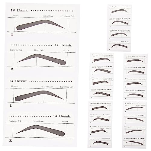 Beavorty 6 Stk Augenbrauen-pflegeschablone Aufkleber Für Die Augenbrauenführung Augenbrauenformer Augenbrauenformungsschablone Augenbrauen-linealaufkleber Papier Mädchen Schimmel Einweg von Beavorty