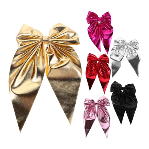 Beavorty 6 Stück Haarschmuck Bowknot-haarnadel Haarspangen Für Damen Kopfbedeckung Für Mädchen Bughaarsparretts Party Haarbogen Für Mädchen Schleifenclips Haarschleife Polyester von Beavorty