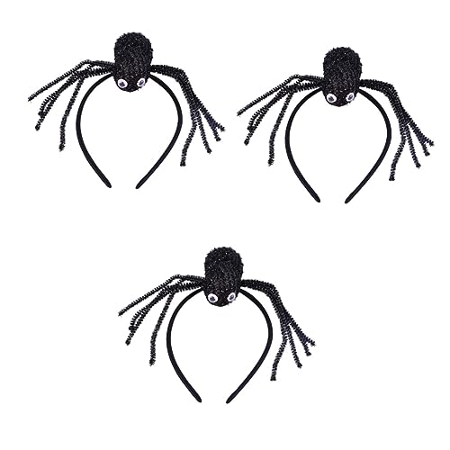 Beavorty 6 Stk Halloween-spinnen-haarschmuck Spinnenkopfschmuck Süßes Oder Saures-party Halloween-kopfbedeckungen Halloween-cosplay-zubehör Headbopper Haarreifen Kleidung Stoff Kriechen von Beavorty