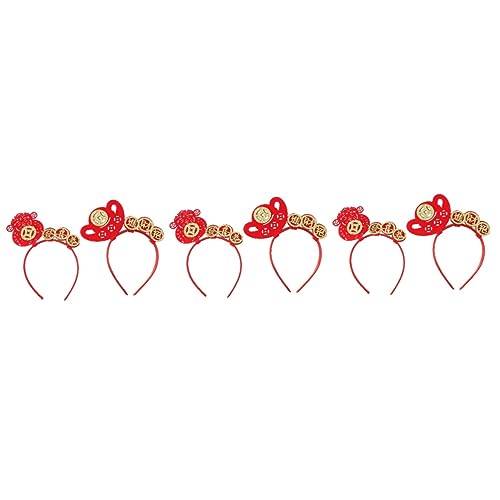 Beavorty 6 Stück Hoop Yule Theme Boppers Stirnband Für Modebänder Glitzer Weihnachten Bopper Scrunchies Lunar Design Damen Stirnbänder Haarbänder Karneval Stuffer Silvester Leckereien Jahr von Beavorty