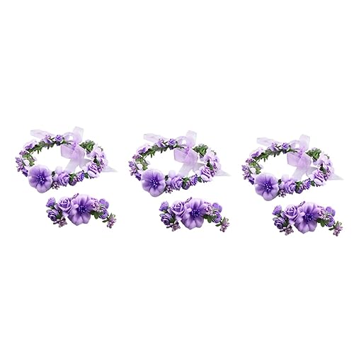 Beavorty 6 Stk Uhrenarmbänder Fräulein Violett Die Blumen Stirnband von Beavorty