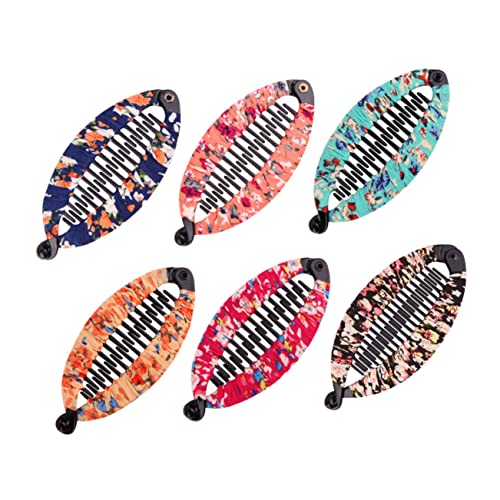 Beavorty 6stücke Fischförmige Haarschmuck-accessoires Für Mädchen Blumenmuster Haarklammern Für Mittlere Haarclips Für Partys Und Alltag von Beavorty