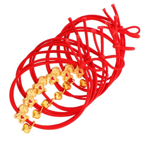 Beavorty 6 Stück Rote Haarbänder Elastische Haargummis mit Pferdeanhänger Schonend für Dickes und Lockiges Haar Vielseitige Ponytail Halter für Frauen Chinesisches Neujahrsfest Beavorty 6 Stück Rote Haarbänder Elastische Haargummis mit Pferdeanhänger Schonend für Dickes und Lockiges Haar Vielseitige Ponytail Halter für Frauen Chinesisches Neujahrsfest von Beavorty