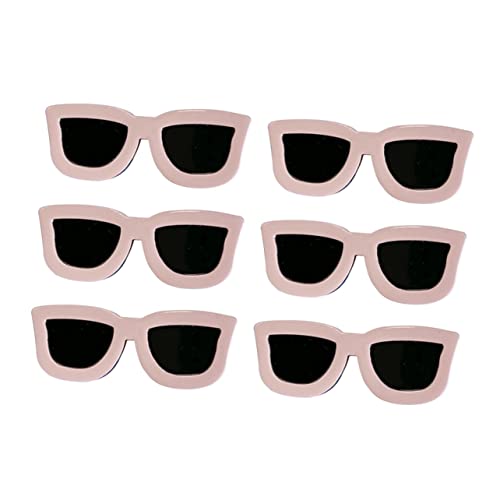 Beavorty Mädchen Kopfschmuck Haarnadeln 6 Stücke Lustige Sonnenbrille Form Haar Clips Haarspange Set von Beavorty