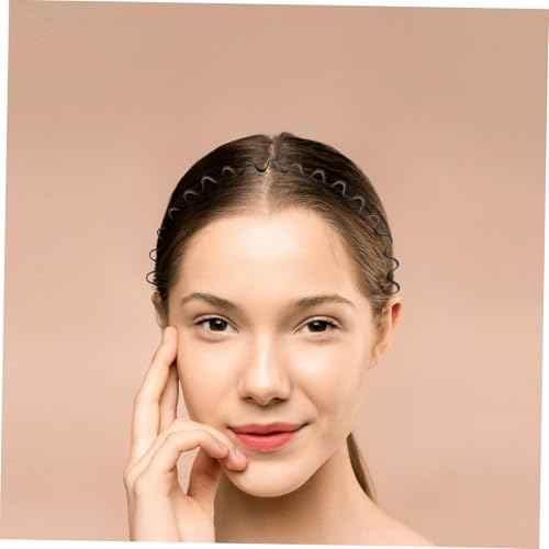 Beavorty 6 Stück Teiliges Unsichtbares Sport Haarband mit Rutschfestem Wellen Design Elastisches Fitness Stirnband für Damen und Herren für Workout Make Up Gesichtsreinigung und Outdoor von Beavorty