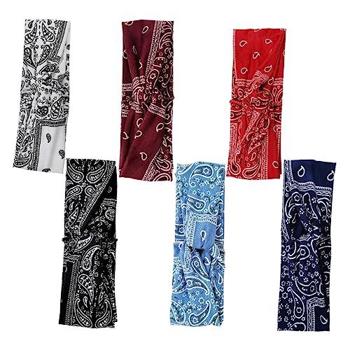 Beavorty 6 Stück Yoga-stirnbänder Elastische Haarreifen Headwraps Bequeme Haarbänder Modischer Kopfschmuck Für Fitness von Beavorty