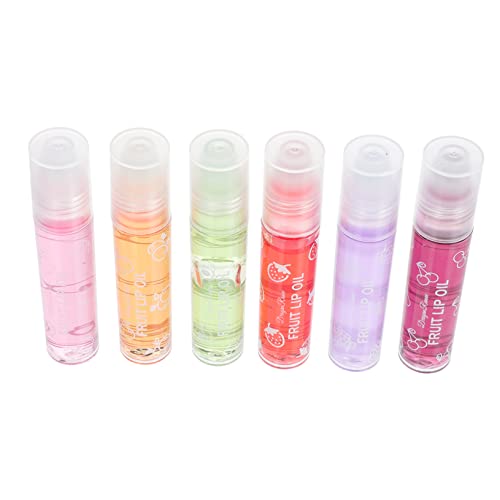 Beavorty 6st Lippenbalsam -lipgloss Feuchtigkeitsspendender Frucht-lippenstift Lippenglühöl Lipgloss Roll on Lippenpraller Balsam Lippenöl Aus Früchten Rolle Obst Mädchen Kunststoff von Beavorty