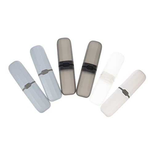 Beavorty 6-teiliges Tragbares Reise-zahnbürstenhalter-etui Zahnbürsten-aufbewahrungsbox Für Camping Geschäftsreisen Schule Leicht Zu Öffnender Versiegelter Organizer von Beavorty