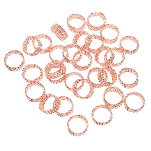 Beavorty 60 Stk Ringe für Mädchen Damenringe Brötchenmanschette Accessoires für Mädchen Haaranhänger Tiara haarschmuck filigranes Rohr Ring für Dreadlocks Perücke Kopfbedeckung Zubehör von Beavorty