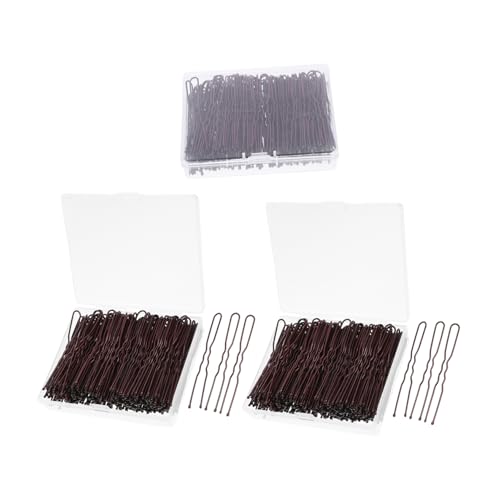 Beavorty 600 Stück U-förmige Metall Haarnadeln mit Aufbewahrungsbox Langlebige Haarklammern für Damen Praktische Styling-tools für Hochzeiten Events und Alltag Vielseitig Einsetzbar von Beavorty