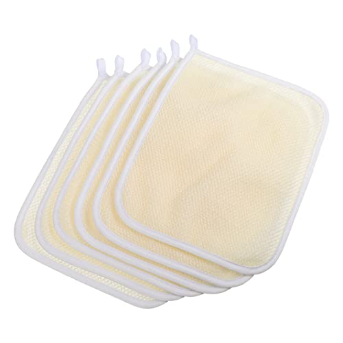 Beavorty 6pcs Badebürste Peeling Handtücher Luffa Bürste Dusche Handtuch Set Gesicht Handtuch Peeling Körper Reinigung von Beavorty