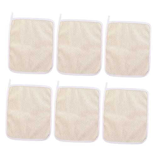 Beavorty 6St Duschtücher Rückengurt waschen tragbares Bad Reinigungstücher Lidschattenpinsel Handtücher zum Reinigen exfoliating towel callus remover tragbare Badewäscher Badetuch Nylon von Beavorty