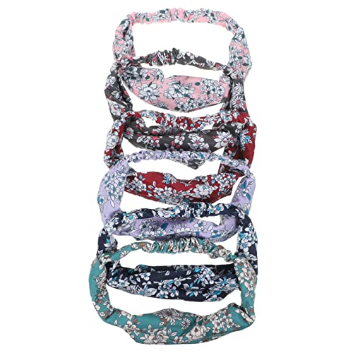Beavorty 6 Stück Elastische Damen Stirnbänder Mit Blumenmuster Für Yoga Fitness Laufen Schweißableitend Atmungsaktiv Für Sport Und Alltag von Beavorty