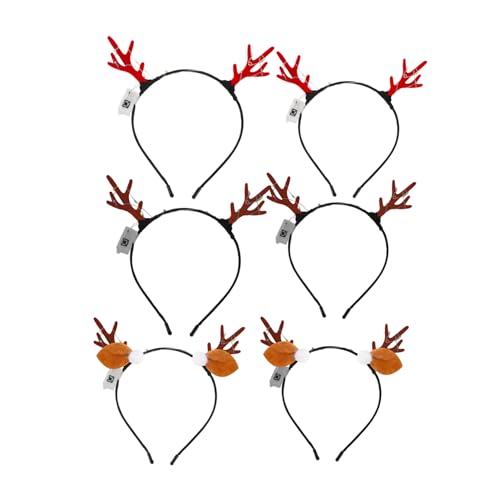 Beavorty 6stücke Weihnachtsgeweih Led Haarreif Weihnachts Stirnband Mit Licht Weihnachts Haarreif Für Junge Mädchen Und Erwachsene Kopfschmuck Für Party Und Fotografieren von Beavorty