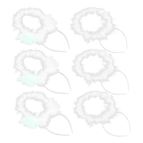 Beavorty 6stücke - -stirnband Mit Feder Haarband Cosplay-haaraccessoire Aus Weiches Material Für Partys Und Performances von Beavorty