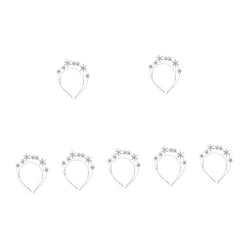 Beavorty 7 Stk Stern Stirnband Krone Bling Strass Stern Haarschmuck Für Frauen Hochzeit Frauen Stirnband Kristallkronen Kristallstern Star-stirnband-kostüm Anmut Perle Strasssteine Fräulein von Beavorty