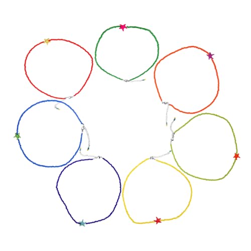 Beavorty 7stücke Perlenhalsband Bohemian Halskette Für Damen Perlenketten Mode Schmuck Halsbandketten Für Mädchen Perlenhalsbandkette Damenhalsband Schmuck von Beavorty