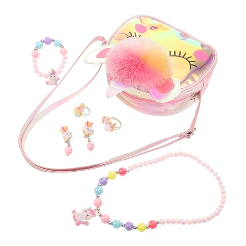 Beavorty Mädchen Schmuck Halskette Für Kleinkinder Armband Kit Für Mädchen Schmuckset Kunststoff Robust Für Kleinkinder Modisch Und von Beavorty