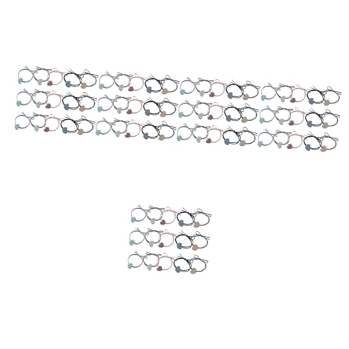 Beavorty 75 Stk Haarband Armband Metallklammern Pferdeschwanzhalter Elastische Haarbänder Für Mädchen Haar Gummibänder Haare Pferdeschwanz Mode Haargummis Zinklegierung Haarschmuck Krawatte von Beavorty