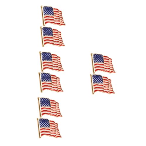 Beavorty 8 Stck. Amerikanische Flaggenbrosche aus Leichtem Legierungsmetall Anstecknadel für Kleidung Schal und Kostüm Vielseitig Tragbar für Damen und Herren Flaggen Dekoration Beavorty 8 Stck. Amerikanische Flaggenbrosche aus Leichtem Legierungsmetall Anstecknadel für Kleidung Schal und Kostüm Vielseitig Tragbar für Damen und Herren Flaggen Dekoration von Beavorty