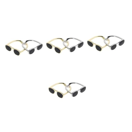 Beavorty 8 Stck. Mini Brillenring Damen Herren Verstellbarer Offener Band Schmuck Für Vielseitig Für Partys Dates Hochzeiten von Beavorty