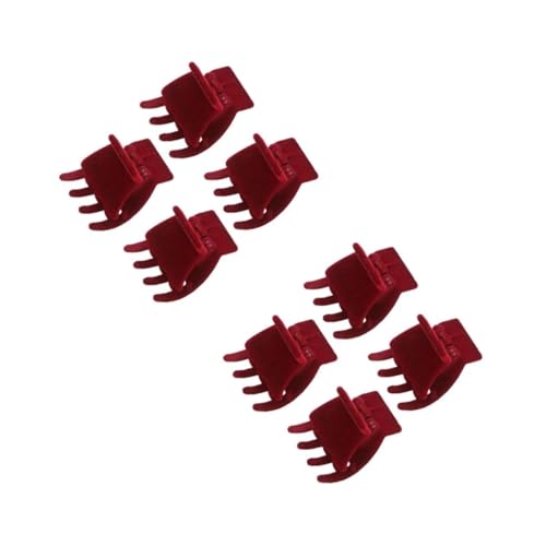 Beavorty 8 Stck. Teiliges Kleine Haarklammern aus Velours Rutschfeste Haarspangen mit Krallendesign Komfortabel und Haarschonend für Mädchen Damen und Vielseitiges Haarstyling von Beavorty