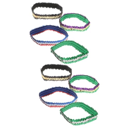 Beavorty 8 Stk Elastisches Stirnband Für Mädchen Haarschmuck Laufen Damen Schal Pailletten von Beavorty