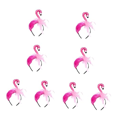 Beavorty 8 Stk Flamingo-stirnband Haarschmuck Fräulein Hawaii Ohr Satin von Beavorty