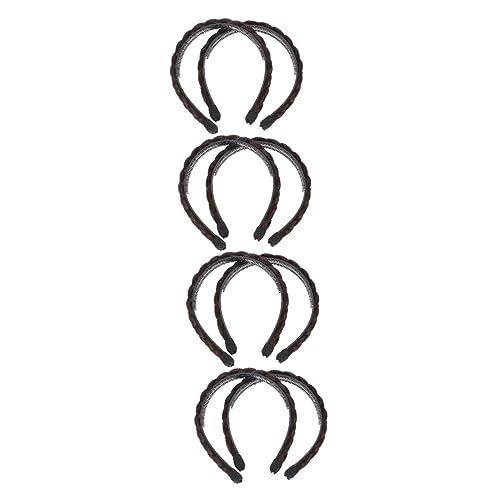 Beavorty 8 Stk Geflochtenes Stirnband Zöpfe Haarband Geflochtene Stirnbänder Für Damen Stirnband Für Mädchen Zopfzubehör Für Damen Haarklammer Binden Flechten Fräulein Hochtemperaturdraht von Beavorty