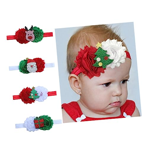 Beavorty 8st Haarbänder Mit Blumenschleife Für Kleinkinder Weihnachten Kleinkind Schleife Wickeln Weihnachten Neugeborene Bögen Christas Kopftuch Für Kleinkinder Kopfbedeckung Baby Nähen von Beavorty