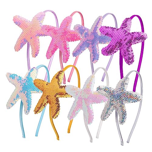 Beavorty 8stücke Seestern Mädchen Haarreif Tier Kopfschmuck Für Kleines Mädchen Haar Zubehör Mit Exquisitem Seestern Ornament von Beavorty