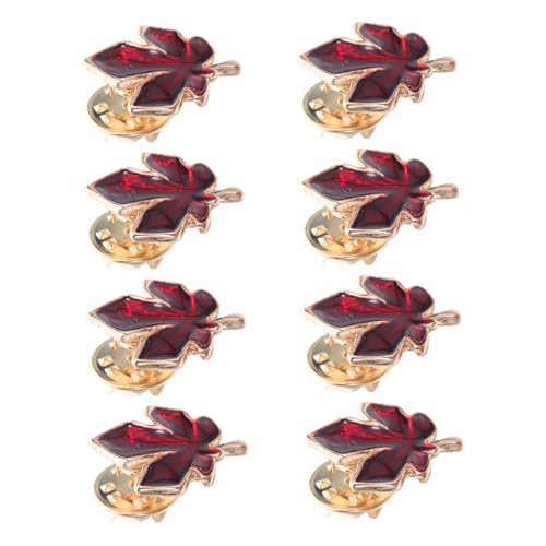 Beavorty 8 Stück Teiliges Ahornblatt-broschen Lichtbeständigem Metall Kanadisches Lapel-pin mit Zeitlosem Design Leichter Anstecker für Damen Vielseitig für Pullover Kleider Schals Taschen von Beavorty