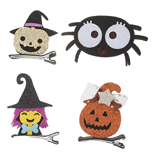 Beavorty Charmante Hexen-kürbis-spinne-haarspangen 8-teiliges Damen-halloween-haar-accessoire-set Modische Haarspangen von Beavorty