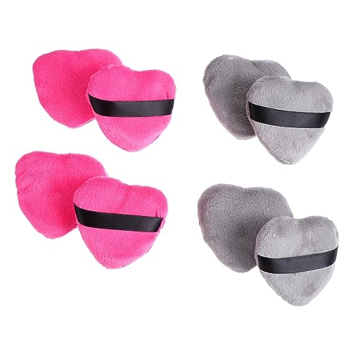 Beavorty 8st Herz-band-hauch Kosmetische Puderquaste Flauschiger Make-up-puff Liebe Puderquaste Make-up-schwämme Süßer Puderquast Kosmetisches Kissen Ersatz-puderquaste Flaum Mixer Mini von Beavorty